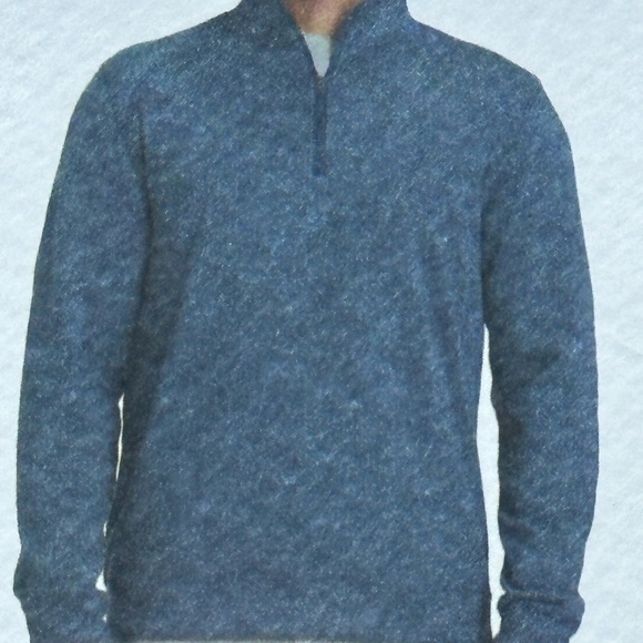 Izod Saltwater Classic 1/4 Zip Sweater/Sweatshirt Relaxed Classics Long Sleeve - Picture 4 of 8